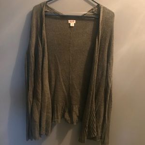 Olive green cardigan